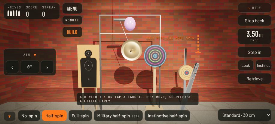 The Studio with five custom targets